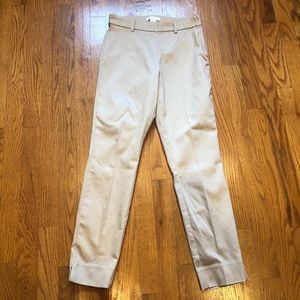 H&M Ankle Length Tan Pants With Stretch Size 4